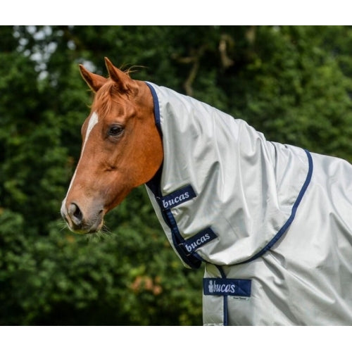 Kaptur Bucas Power Turnout Extra Neck SIlver - Cavalo